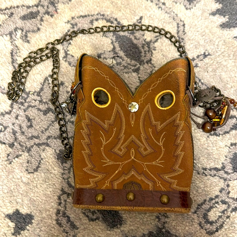 Cowboy boot purse